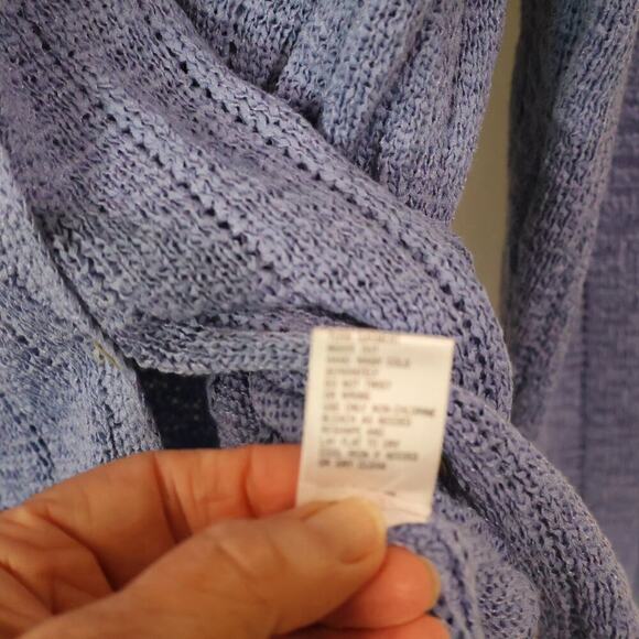 Northern Isles Lite Blue Cardigan Sweater XL, Pearl buttons, Excellent condition - Picture 13 of 16